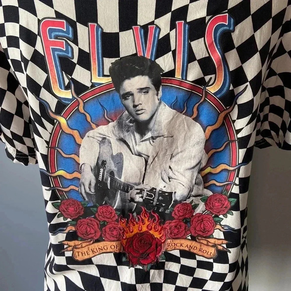 Elvis Presley x Shoe Palace | Checkered  Button Down - Picture 11 of 14